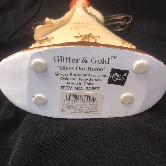 Russ Berrie & Co. Glitter & Gold "Bless Our Home" Angel #22557 - Picture 3 of 8